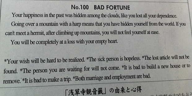 bad fortune