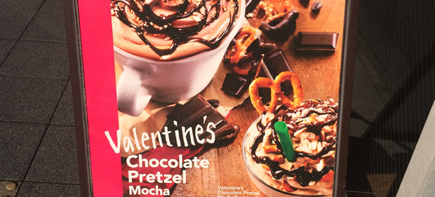 Chocolate Pretzels Mocha Frappuccino at starbucks