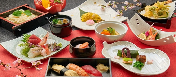 Japanese traditional party dish Kaiseki ryroi