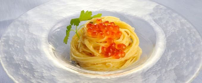 pasta with ikura