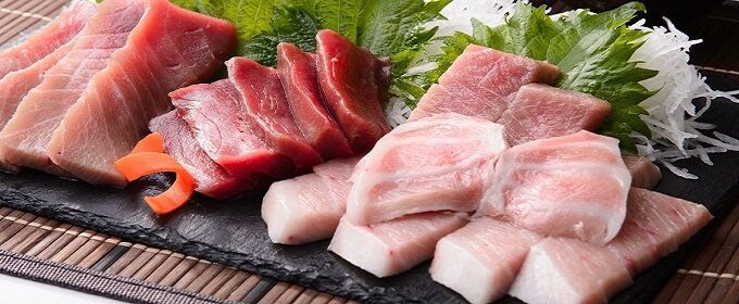 types of tuna sashimi